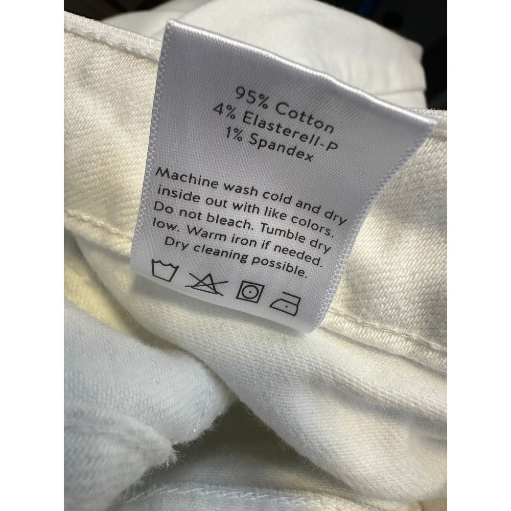 Altar'd State Kristian High Rise Pocket Jeans White Denim Wide Leg Size 27 - Picture 8 of 13